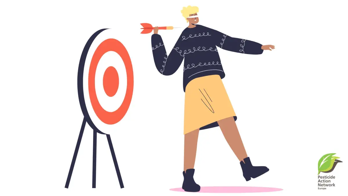 Taking aim with a blindfold on