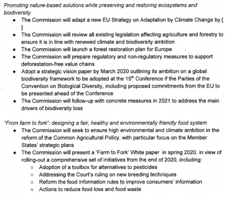 PAN Europe’s reaction to leaked draft EU Green Deal